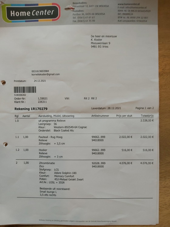 Image 1 of Corner sofa from Passe Partout