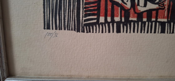 Image 1 of Zwei wunderschöne alte Siebdrucke von Werner Schinko