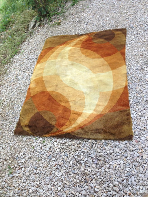 tappeto olandese vintage anni '70