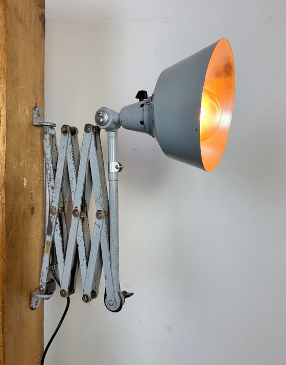 Image 1 of Industrial Scissor Wall Lamp by Curt Fischer for Midgard, 1930s