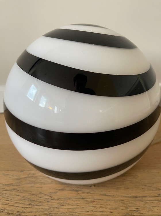 LLu di vetro swirl lamp, Lampade da tavolo, Nero (foto 7 di 9)