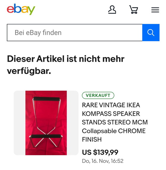 Image 1 of Ensemble de supports Ikea Speakerbox : Kompass