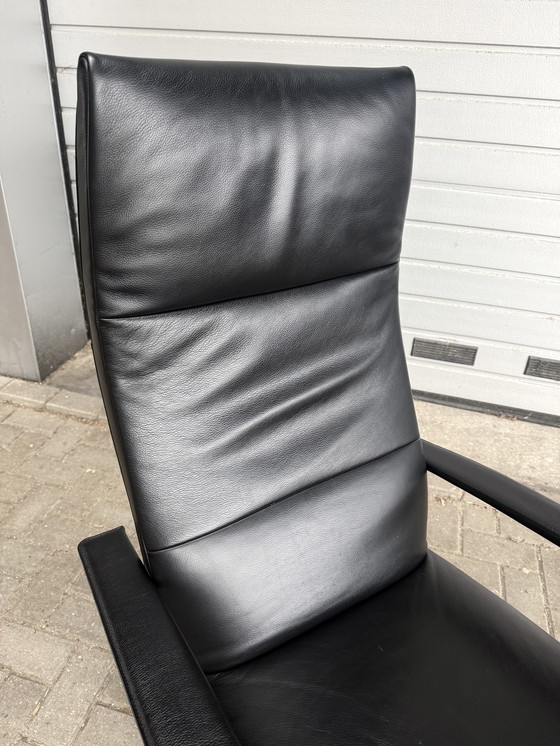 Image 1 of Jori Idaho Relax Armchair, Medium, Multi-Move, Black Leather, As Good As New