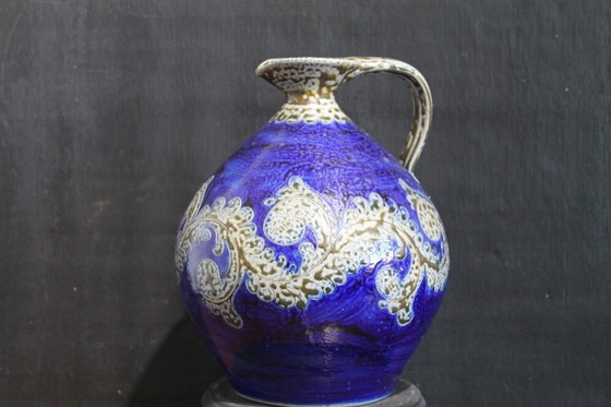 Image 1 of Brocca in pietra da studio in ceramica tedesca di metà secolo. Handarbeit