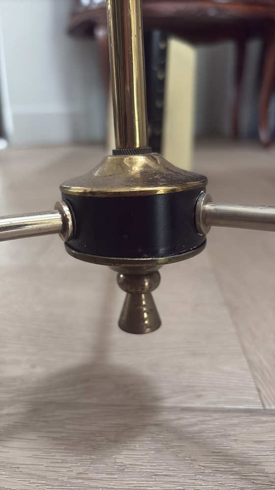 Vintage: Drie Armige Plafon Lamp Maison Liunel – Plafondlampen, Brass (photo 6 of 11)