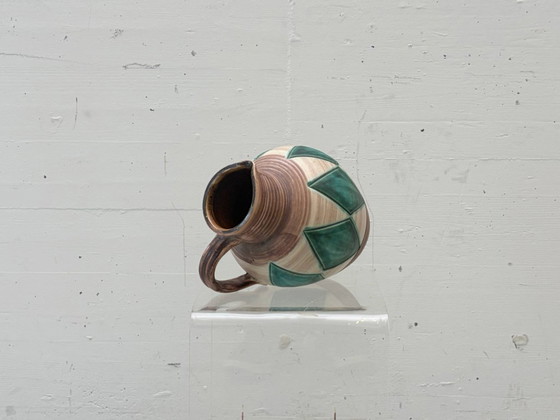 Image 1 of Keramikvase mit geometrischem Dekor, 1960er/70er Jahre