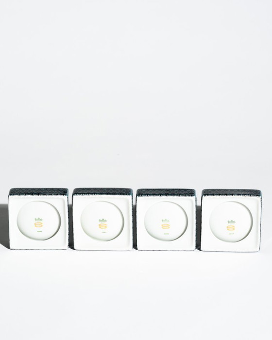 Image 1 of Ensemble de 4 bols géométriques en porcelaine Rosenthal, Hans Theo Baumann, Allemagne, années 1960-1970