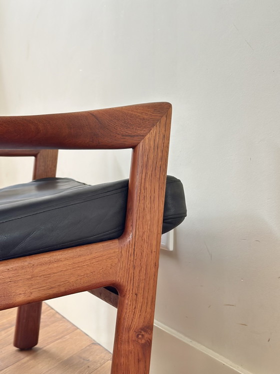 Image 1 of Vintage Deens Design fauteuil Illum Wikkelsø jaren 50/60/70