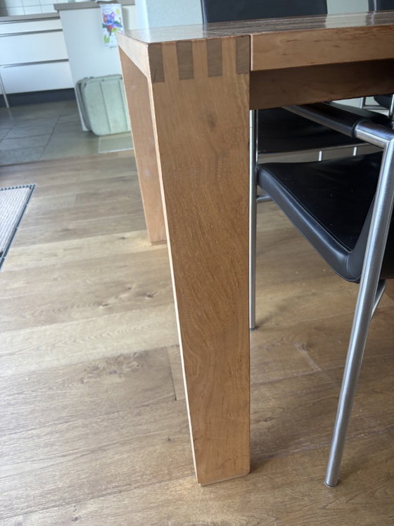Image 1 of solid walnut dining table
