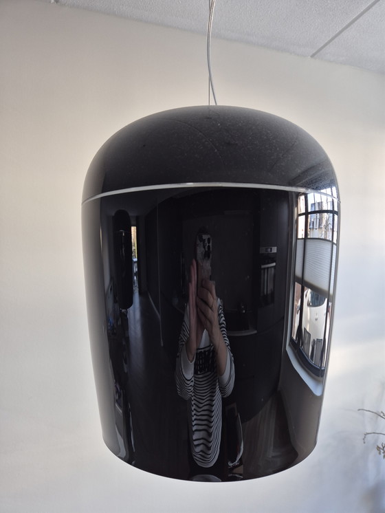 Image 1 of Black glass pendant lamps from Tiara by Prandi