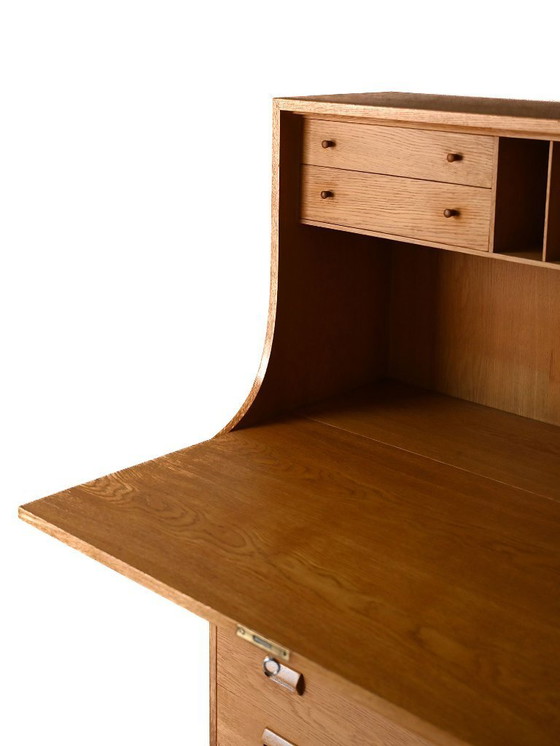 Image 1 of Sekretär aus Eichenholz aus den 1960er Jahren von Børge Mogensen für Søborg Møbler