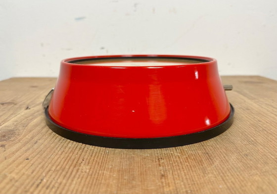 Image 1 of Vintage rode Seiko scheepswandklok, jaren 70