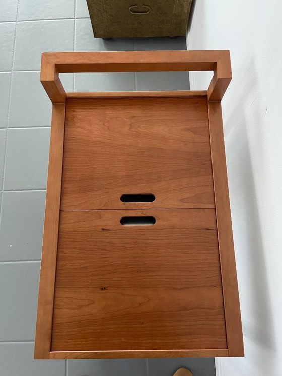 Image 1 of Chariot de bar vintage au design scandinave avec glacière intégrée en métal