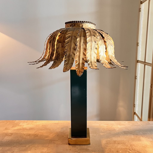 Zeldzame Maison Jansen Palm tafellamp