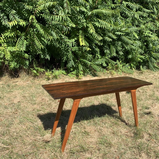 Image 1 of G. Scapinelli. Braziliaanse console van caviuna en palissanderhout.
