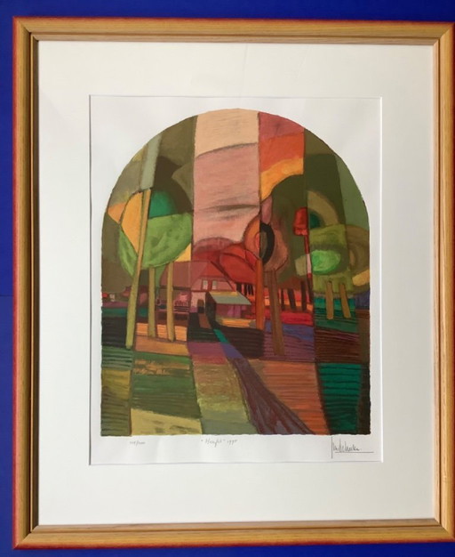 Serigrafía "Otoño" de Ton Schulten