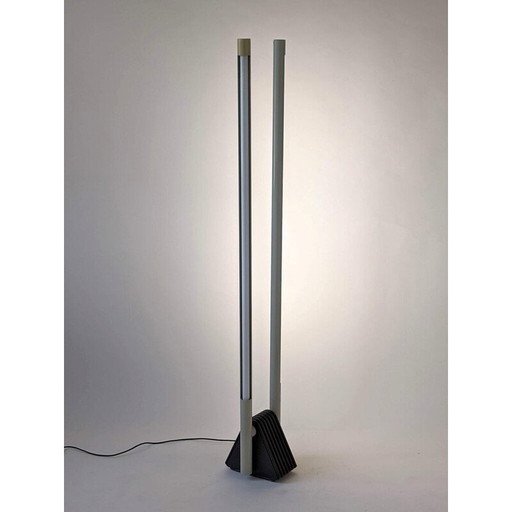 Lampe vintage Sistema Flu par Rodolfo Bonetto pour Luci, Italie 1981