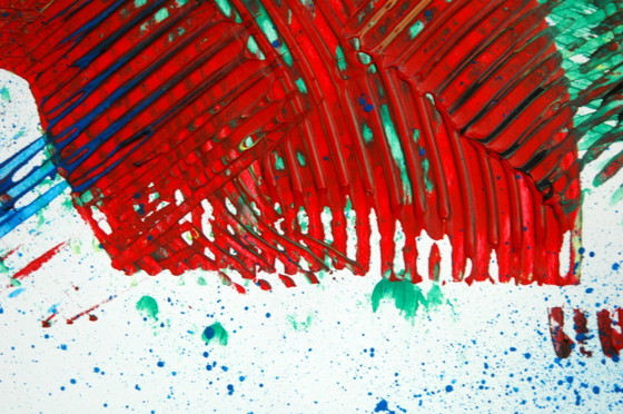 Image 1 of CB. Abstract op papier 26/149 Diptiek