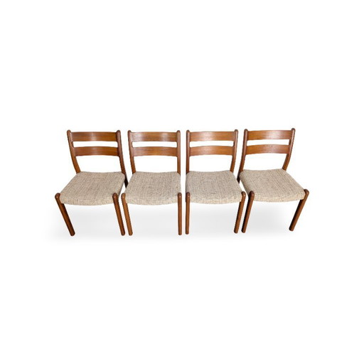 Original 4er Set Midcentury Stühle EMC Mobler danish Teak Design