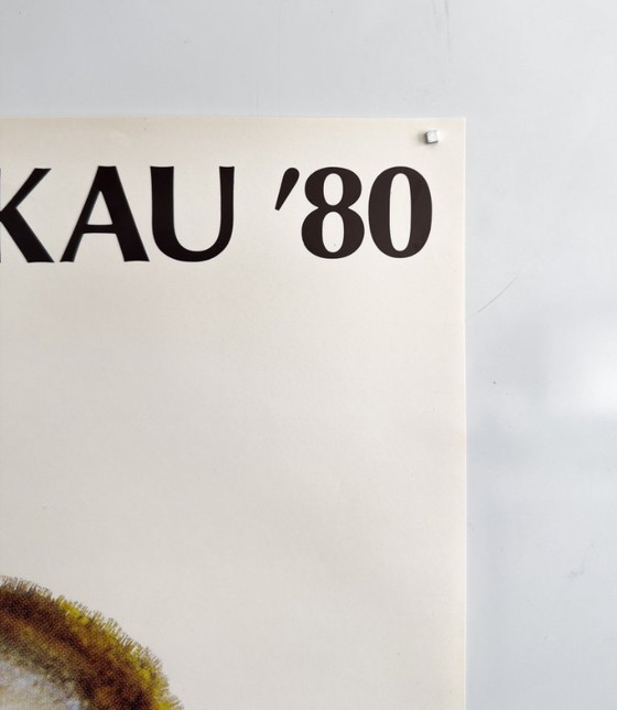 Image 1 of 🏟️ Mischa - Olympische Spelen Moskou 1980 - Originele Vintage Officiële Duitstalige Poster | 99 x 68cm