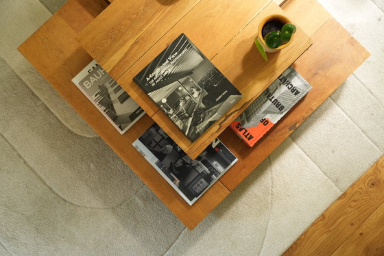 Image 1 of Tavolino da caffè galleggiante impilato japandi di metà secolo