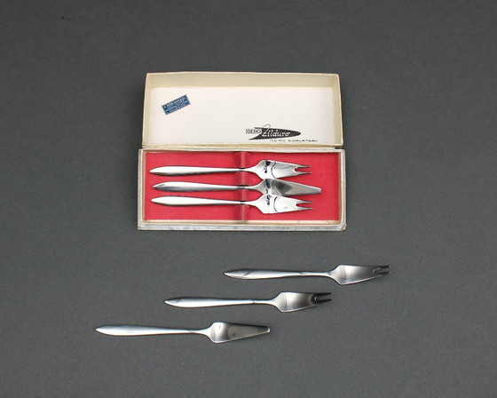 Image 1 of Dick Simonis (1919-2004) - Gero Zilduro - 12 couverts - model Festini - 118 delig - RVS bestek - 1959 