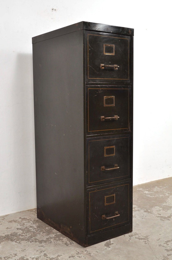 Image 1 of Mobiletto portadocumenti industriale vintage Strafor, anni '30