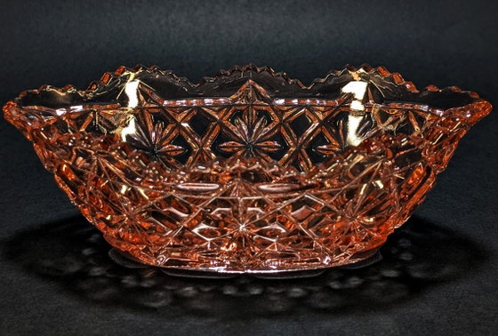 Art Deco Schaal "Depression Glass" - Circa 1930 – Verreries de Scailmont, Schalen (photo 6 of 8)