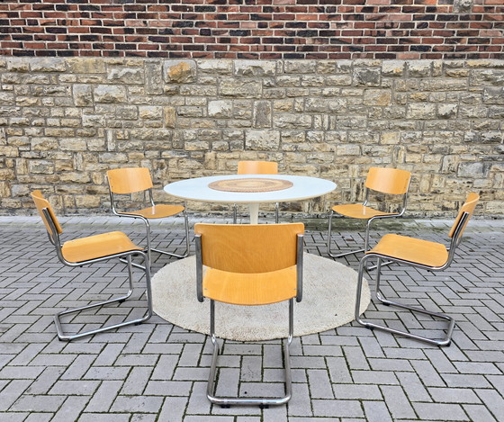 Image 1 of Thonet S 43 stoelen, Bauhaus-stijl, Mid-Century Modern, jaren 60, 70, 50, 30, Vintage