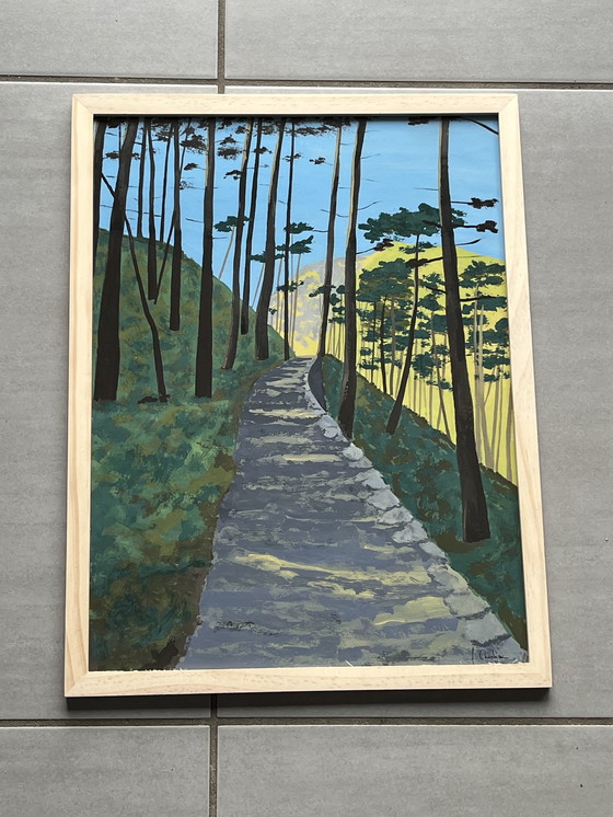 Image 1 of Gouache sur papier naturel 250g.  40x30cm. 