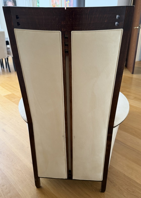 Image 1 of Style Galaxy « Peggy » Giorgetti haut fauteuil avec porte-banque Giorgetti