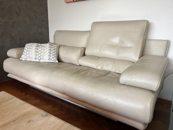 Rolf Benz 6500 2 x Divani 2 posti pelle, Crema (foto 6 di 10)