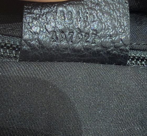 Gucci GG Black Tote Bag, Tote tassen, Nylon, Zwart (foto 10 van 10)