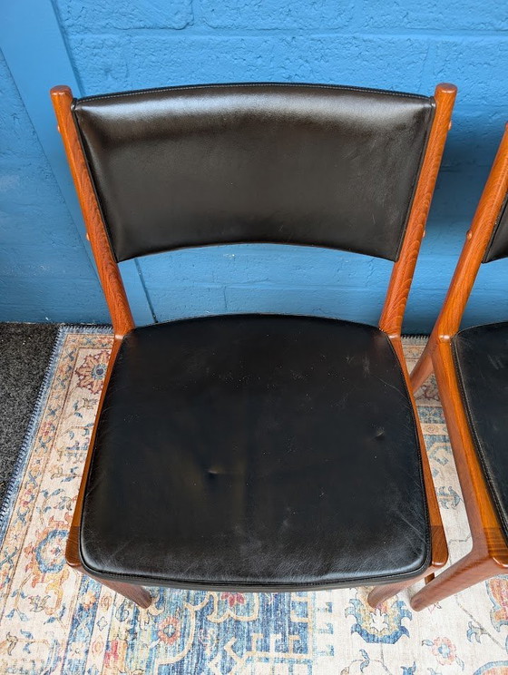 Image 1 of 4x Danish Design Chairs, Designed By Kai Lyngfeldt Larsen For Søren Willadsen, 1960s