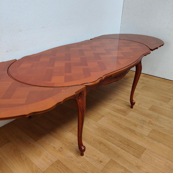 Vintage Country Dining Table Dining Room Table Extendable Table – Wood (photo 16 of 22)