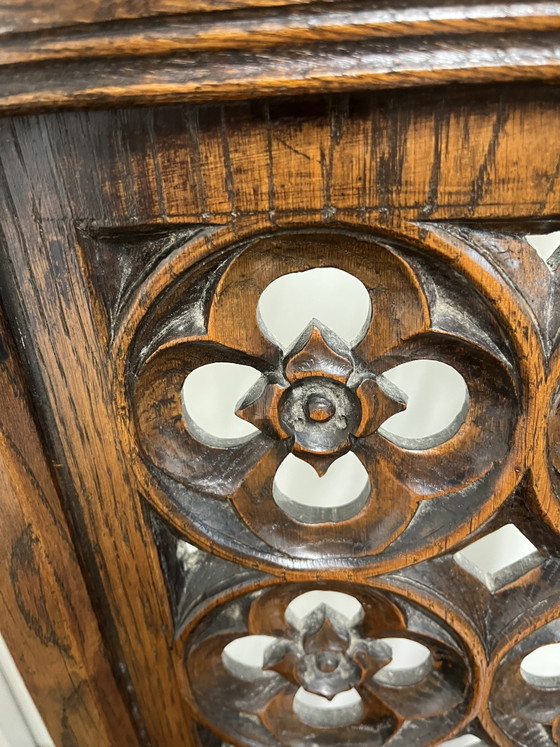 Image 1 of Two Gothic armchairs