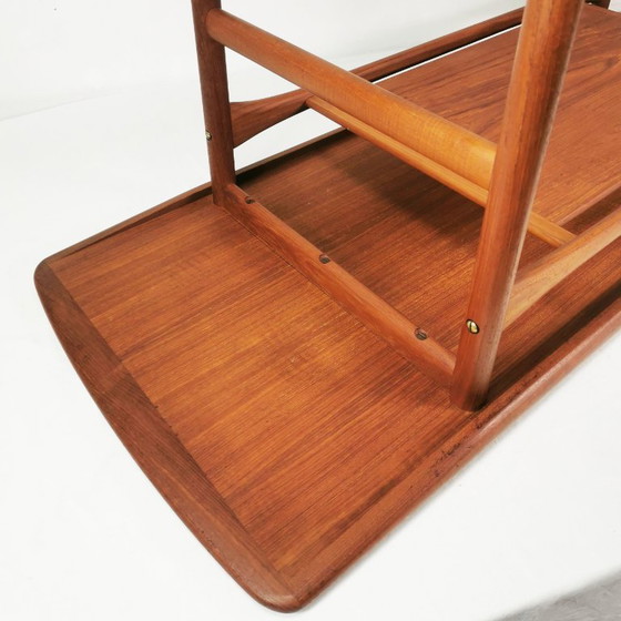 Mesa de centro de teca Mid-Century, Arrebo Møbler, diseñada por Robert Christensen, Dinamarca, años 60. (photo 11 of 15)