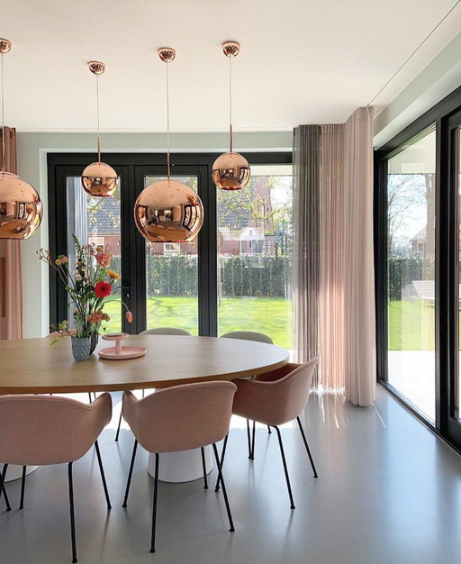 Tom Dixon Copper Round Lamps (45 and 25 cm)