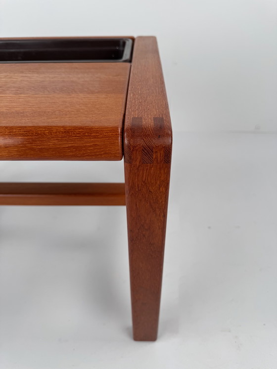 Image 1 of Tavolino in teak massiccio con fioriera – Salling Stolefabrik Danimarca