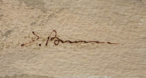 Aquarel Provence Mont Ventoux (?). Kunstenaar à la fin. 1950