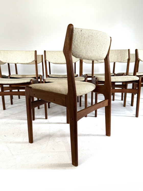Image 1 of 10x vintage dining chair, Erik Buch '60