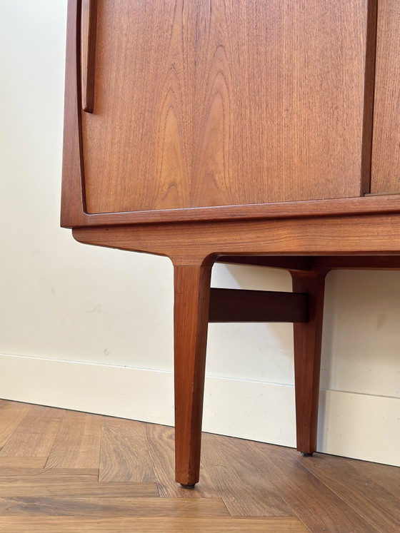 Vintage highboard Danish buffet cabinet teak wood 1950s/60s/70s – Sideboard cabinet (photo 14 of 15)