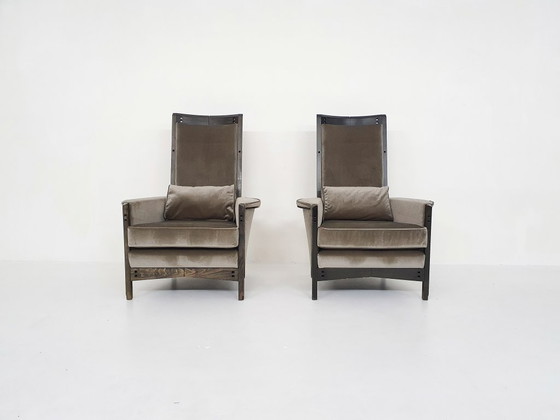 Image 1 of Ensemble de deux fauteuils lounge Umberto Asnago pour Giorgetti « Peggy 63970 », 1990