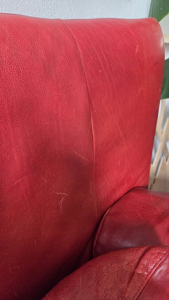 Image 1 of Gerard van den Berg High Noon Sofa, rotes Leder