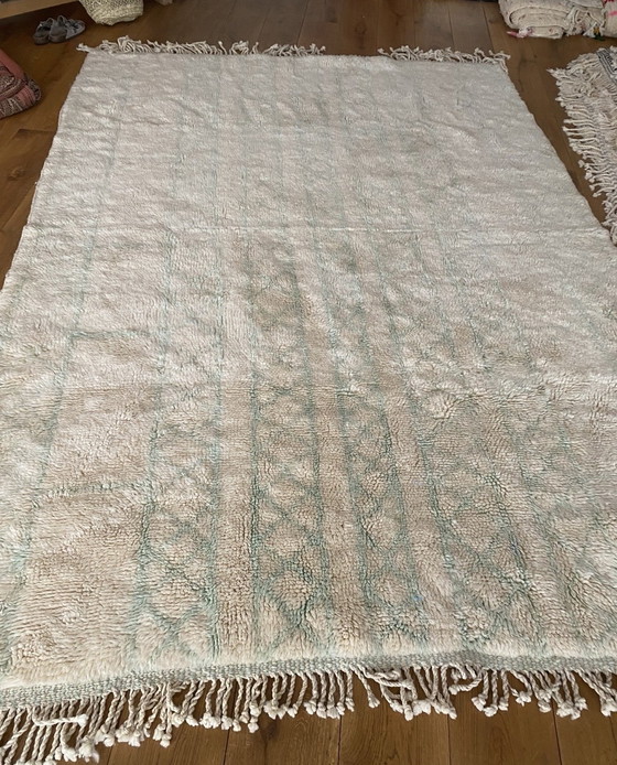 Image 1 of Tappeto berbero turchese smeraldo 3/2 m Beni Mrirt