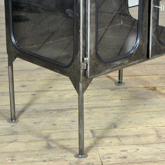 Vintage Ziekenhuiskast, jaren 70 – Kasten, Glass, Metal (photo 6 of 12)