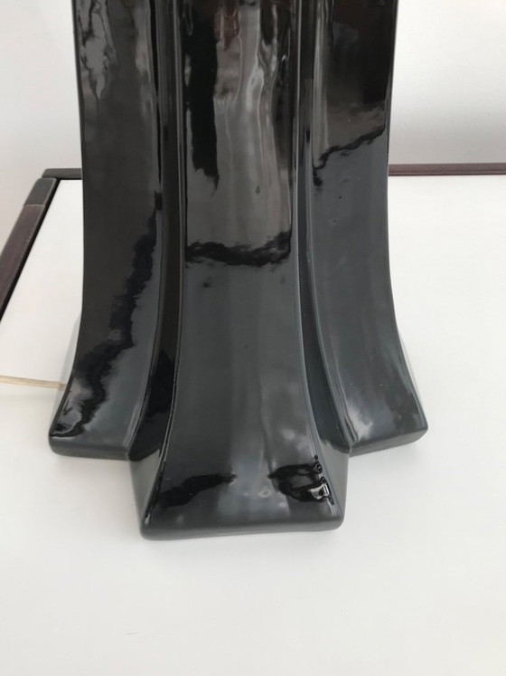 Lampada grande con base in ceramica, Italia, anni '60 – Lampade da tavolo, Mid Century Modern (photo 7 of 8)
