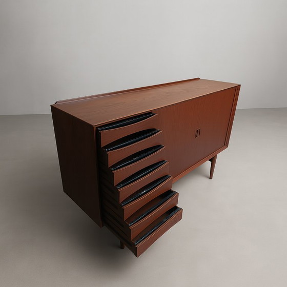 Image 1 of Arne Vodder Teakholz Highboard Schrank OS63