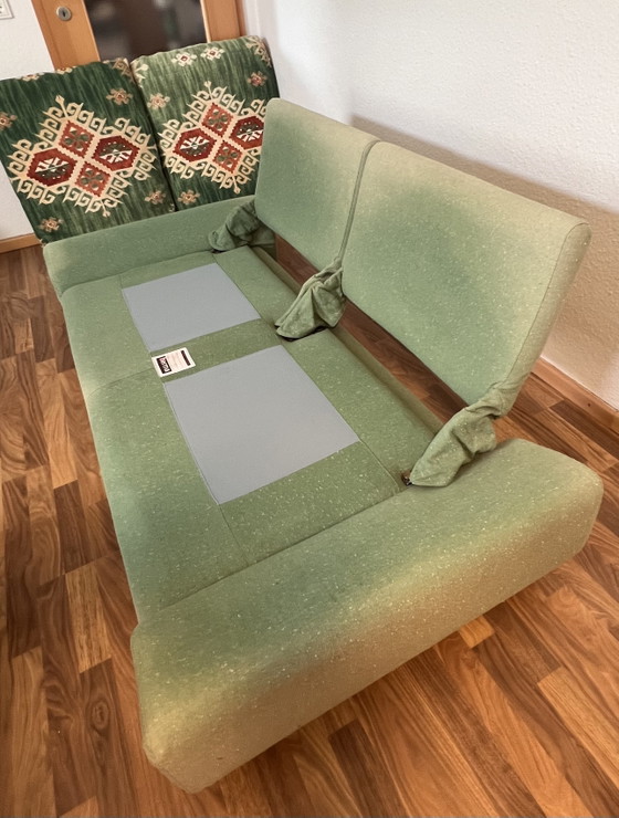 Original Giorgio Soressi Designer-Sofa (1990er) – Postmodern / Kelim-Muster – Herma, 2 Sitzer Sofas, Textile (photo 5 of 12)