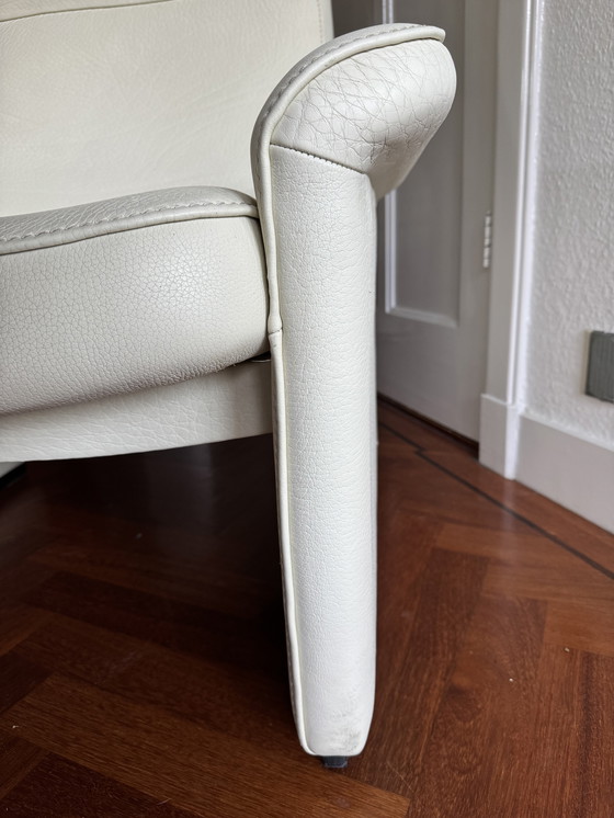 Image 1 of Fauteuil inclinable en cuir blanc DS50 de Sede